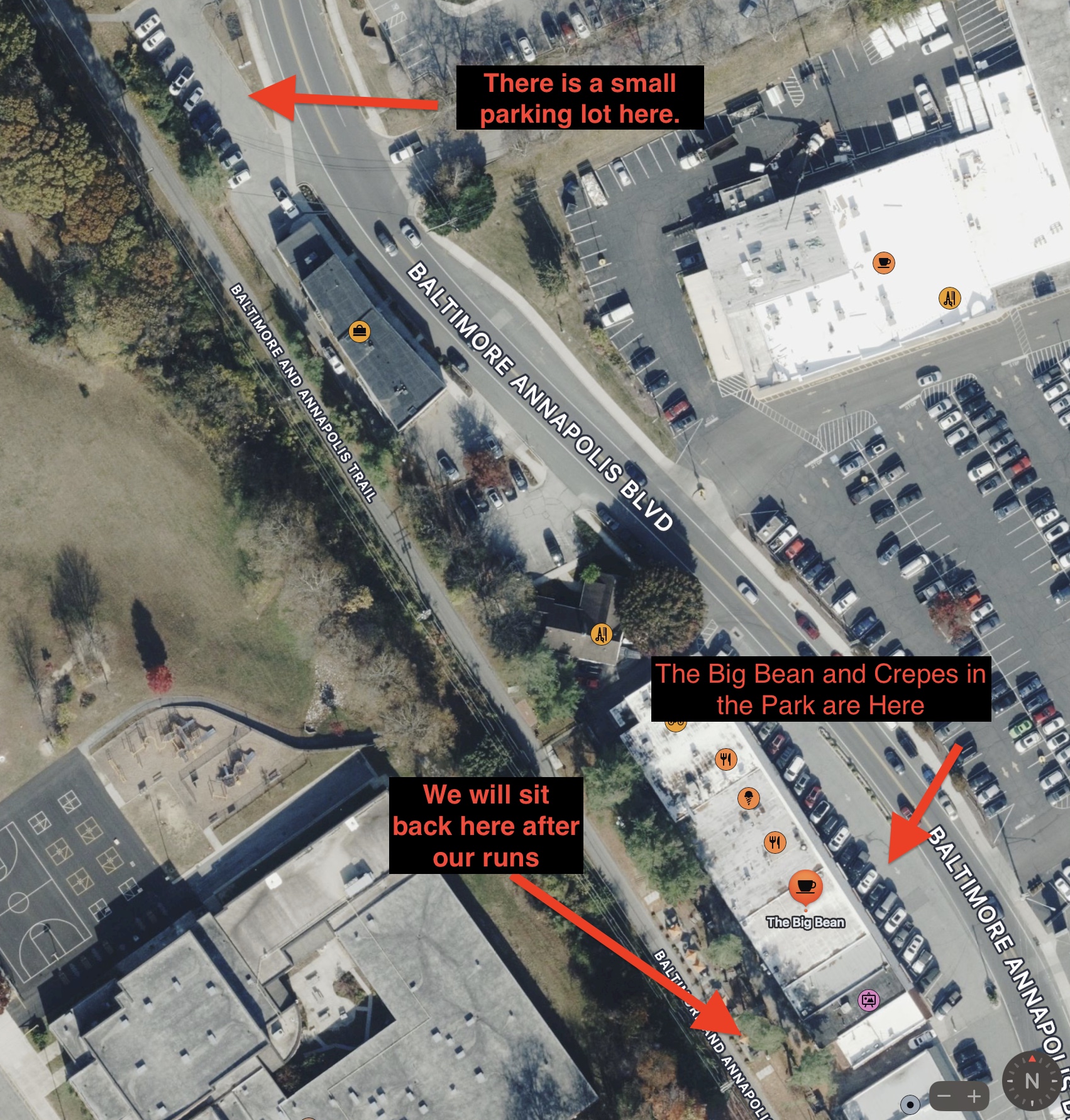 Crepe Run on the B&A trail in Severna Park